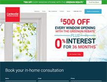 Tablet Screenshot of centennialwindows.com